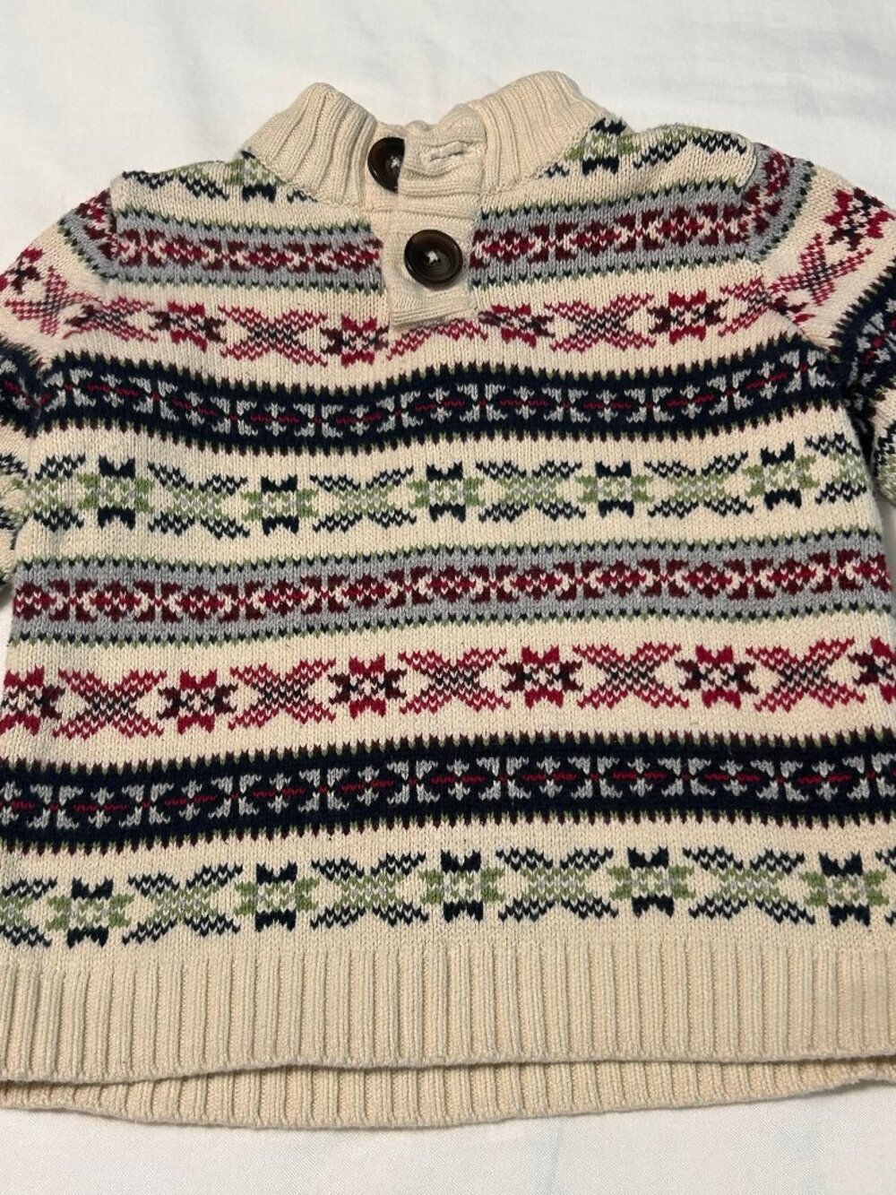 3T (3 years) Newton Trading Co. Sweater 1/4 button pullover mock neck Fair Isle